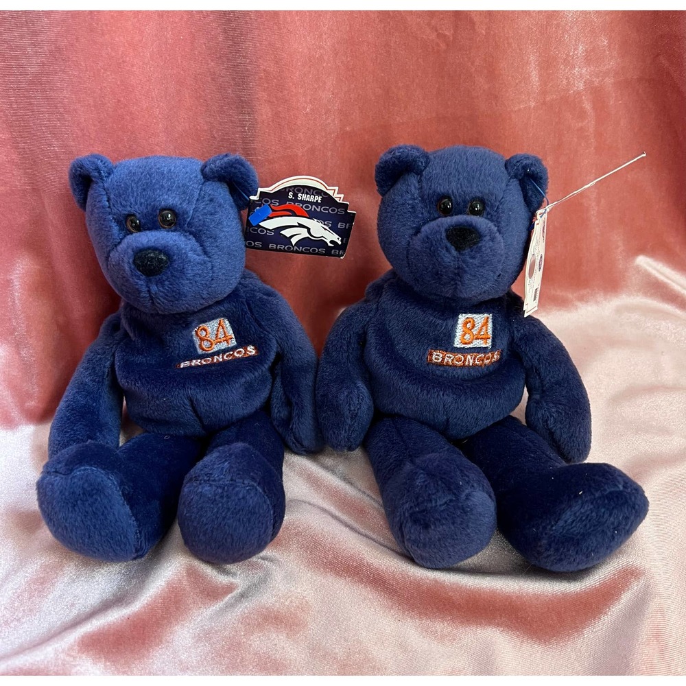 Vintage Denver Broncos #84 S Sharpe plush toy